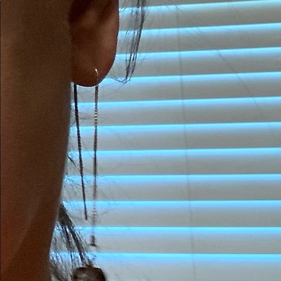 Handmade Smoky Quartz and Sterling Earrings - Picture 2 of 6